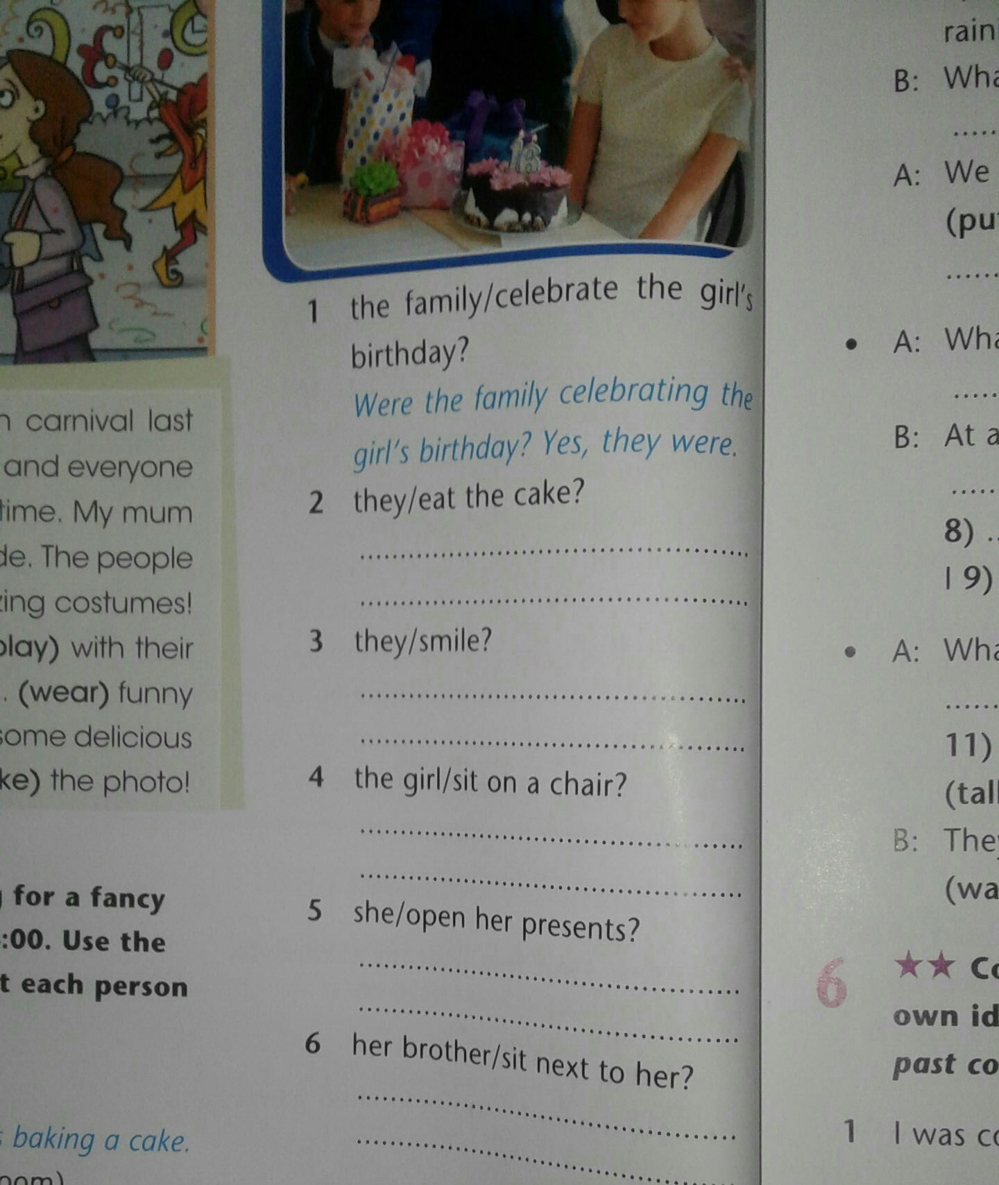 Form questions then answer them. Form questions then answer them
